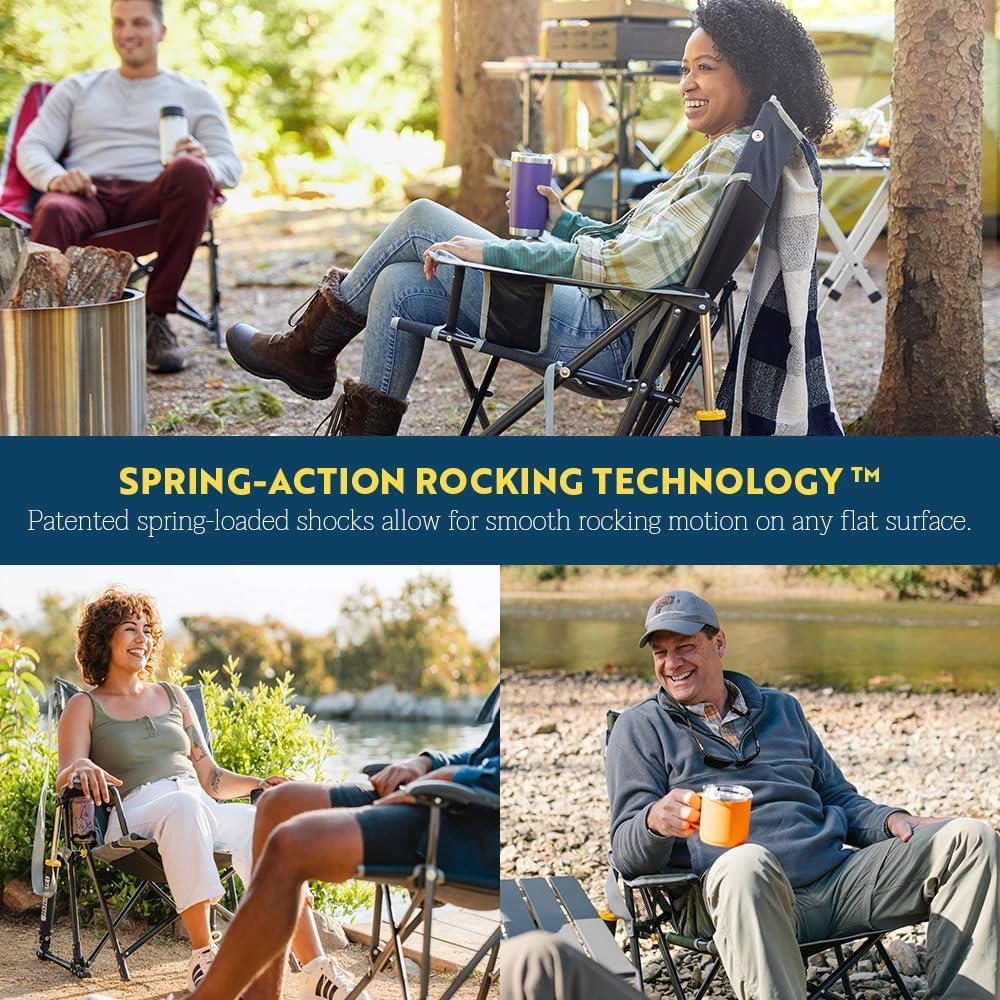 Outdoor Rocking Chair 🪑🌿 Portable Foldable Lounge Seat | Relax Anywhere — Campsites, Backyard & Beach