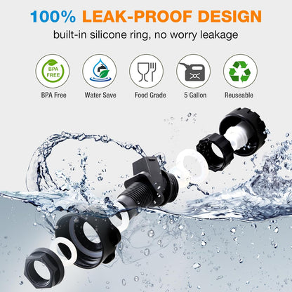 Portable Camping Water Container 💧🏕️ Large Capacity Emergency Water Storage Tank with Spigot | BPA-Free Outdoor Hydration Jug