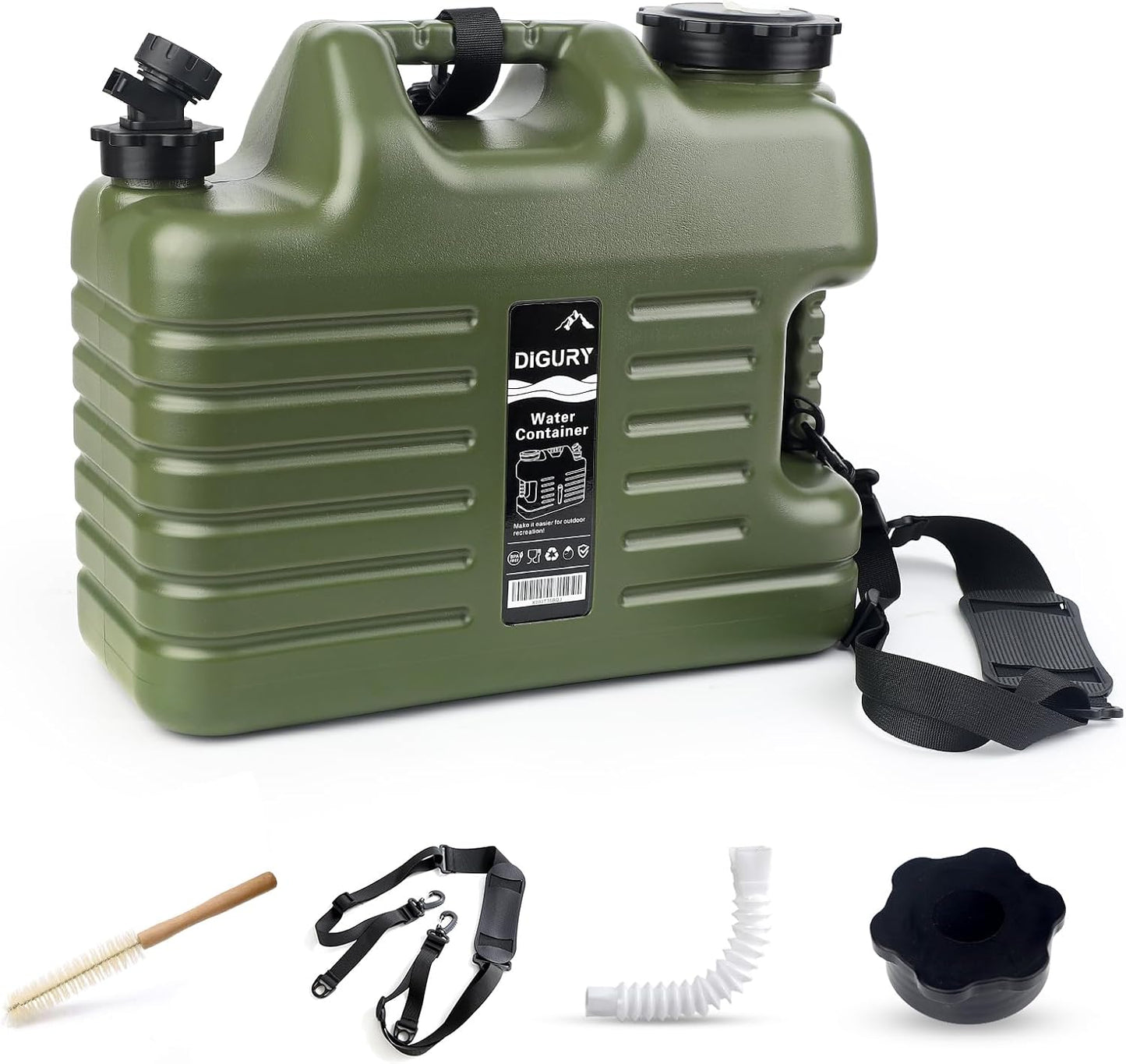 Portable Camping Water Container 💧🏕️ Large Capacity Emergency Water Storage Tank with Spigot | BPA-Free Outdoor Hydration Jug