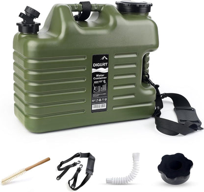 Portable Camping Water Container 💧🏕️ Large Capacity Emergency Water Storage Tank with Spigot | BPA-Free Outdoor Hydration Jug