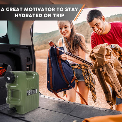 Portable Camping Water Container 💧🏕️ Large Capacity Emergency Water Storage Tank with Spigot | BPA-Free Outdoor Hydration Jug